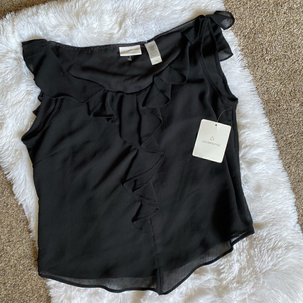 Liz  Claiborne Top New Womens Size‎ 16 Black